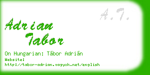 adrian tabor business card